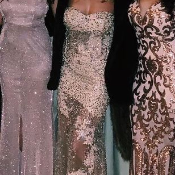 Sherri Hill Sequin Champagne Prom/ Pageant gown ✨ - Picture 7 of 14